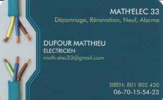 Electricien Artisan électricien Villenave-d'Ornon - Math'Elec 33 0